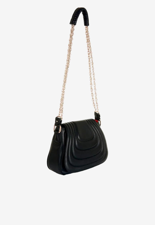 PINEL et PINEL Medium Joan Quilted Leather Shoulder Bag Black A-00099_BLACK