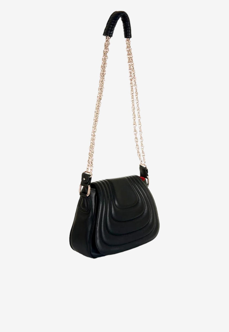 PINEL et PINEL Medium Joan Quilted Leather Shoulder Bag Black A-00099_BLACK