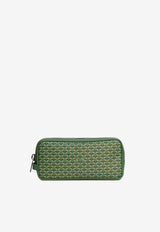 PINEL et PINEL Bonnie Coated Canvas Pouch Bag Emerald A-00114_EMERALD