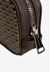 PINEL et PINEL Bonnie Coated Canvas Pouch Bag Brown A-00116_BROWN