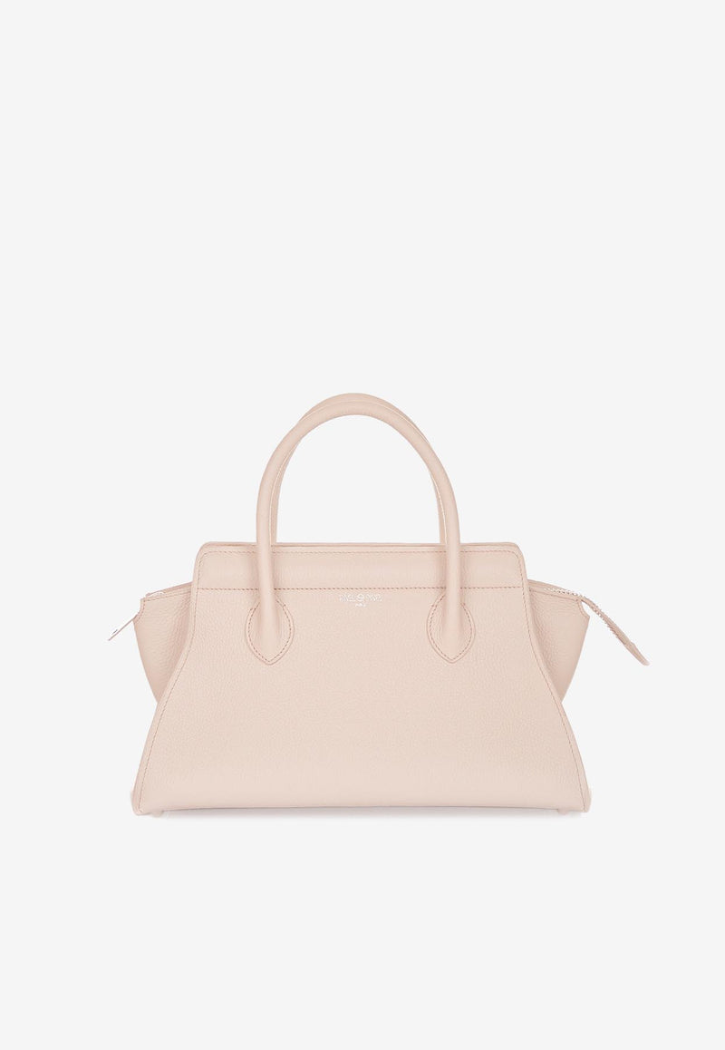 PINEL et PINEL Small Patti Taurillon Leather Top Handle Bag Beige A-00725_BEIGE