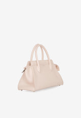 PINEL et PINEL Small Patti Taurillon Leather Top Handle Bag Beige A-00725_BEIGE