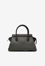 PINEL et PINEL Small Patti Coated Canvas Top Handle Bag Black A-00739_BLACK