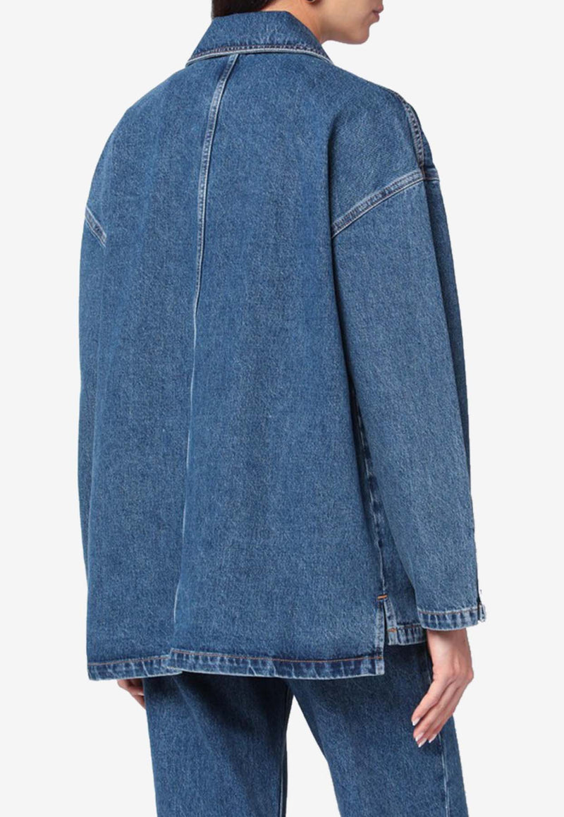 Anine Bing Luna Denim Jacket Blue A-01-10856DE/R_ANINE-WHD36