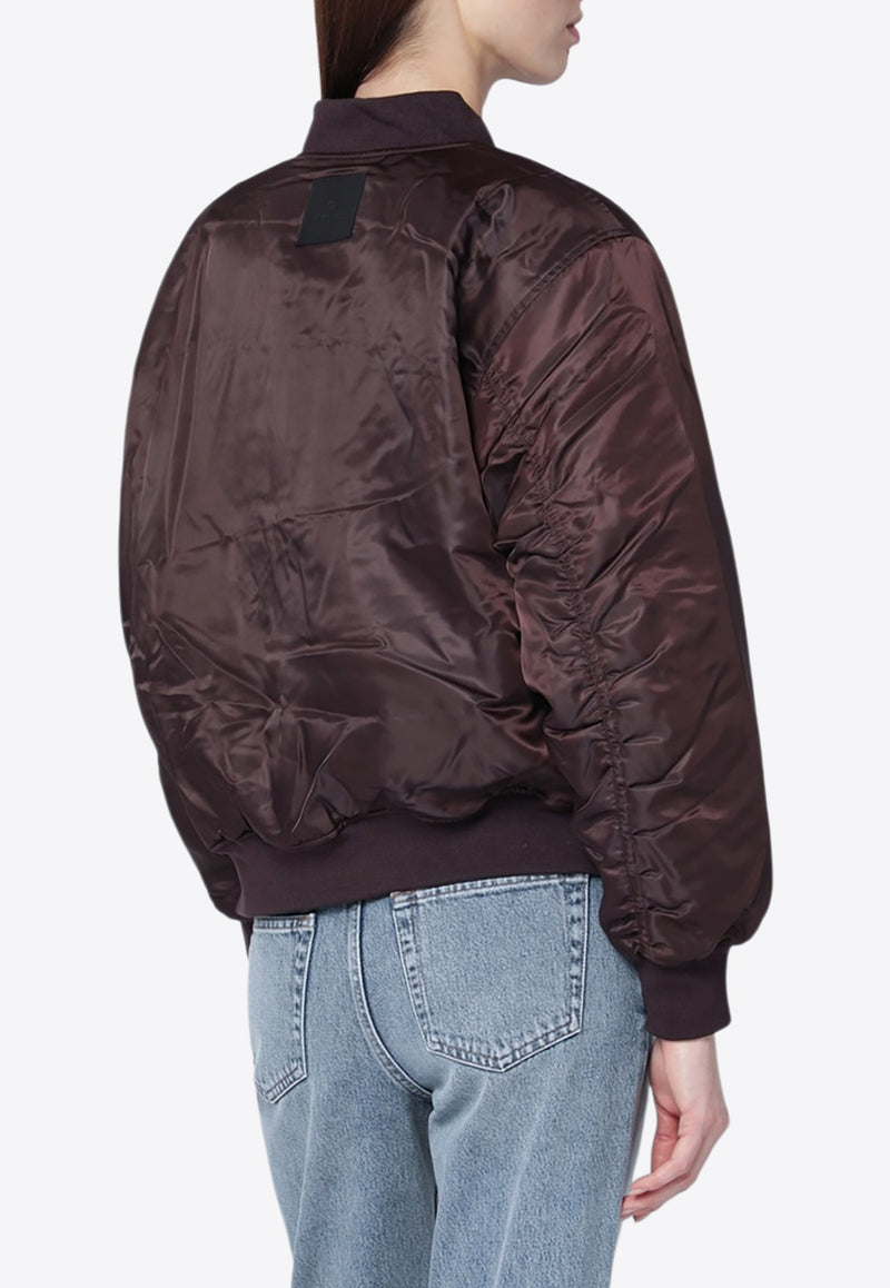 Anine Bing Leon Padded Bomber Jacket Dark Brown A-01-11853PL/R_ANINE-BWN34_323-L