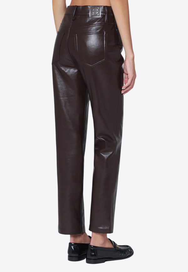 Anine Bing Bruno Leather Pants Brown A-03-10307LE/R_ANINE-BWN43