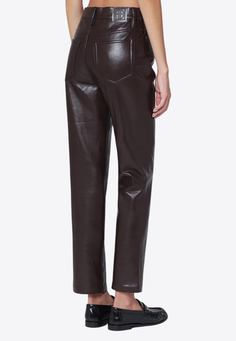 Anine Bing Bruno Leather Pants Brown A-03-10307LE/R_ANINE-BWN43