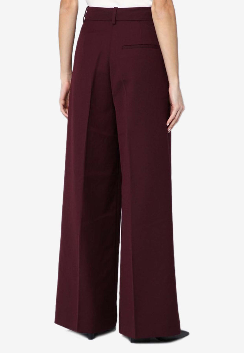 Anine Bing Lou Palazzo Pants Bordeaux A-03-10389PL/Q_ANINE-RED15