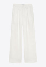 Anine Bing Carrie Wide-Leg Pants White A-03-3269-100WHITE