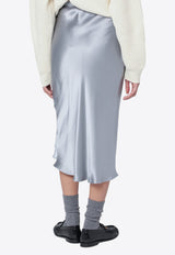 Anine Bing Bar Silk Midi Skirt Light Blue A-04-4001SI/R_ANINE-LH16
