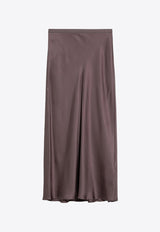 Anine Bing Silk Midi Skirt A-04-4001SI/P_ANINE-BWN27