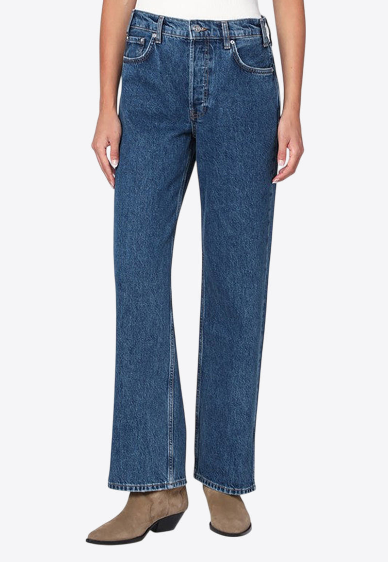 Anine Bing Roy 31 Straight-Leg Jeans Blue A-06-11432DE/R_ANINE-WHD36