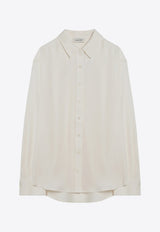 Anine Bing Braxton Long-Sleeved Shirt Ivory A-07-10840VI/Q_ANINE-IVY26