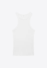 Anine Bing Eva Fitted Tank Top White A-08-0151-100WHITE