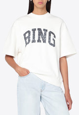 Anine Bing Jay BING Print T-shirt White A-08-11002CO/R_ANINE-OFW1