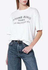 Anine Bing Cohen Logo Print T-shirt Ivory A-08-11518CO/R_ANINE-IVY1_323-S