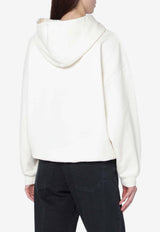 Anine Bing Harvey Logo Hooded Sweatshirt Cream A-08-11858CO/S_ANINE-WKHA3