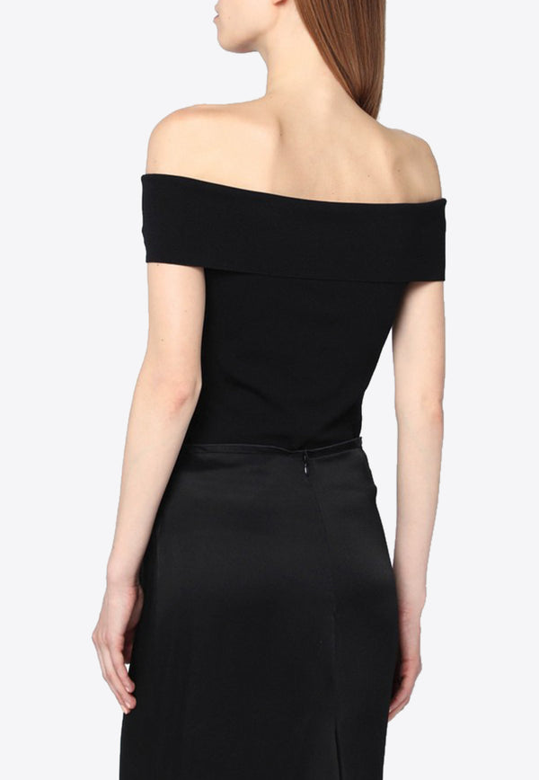 Anine Bing Francis Off-Shoulder Top Black A-09-11203VI/R_ANINE-BLK26