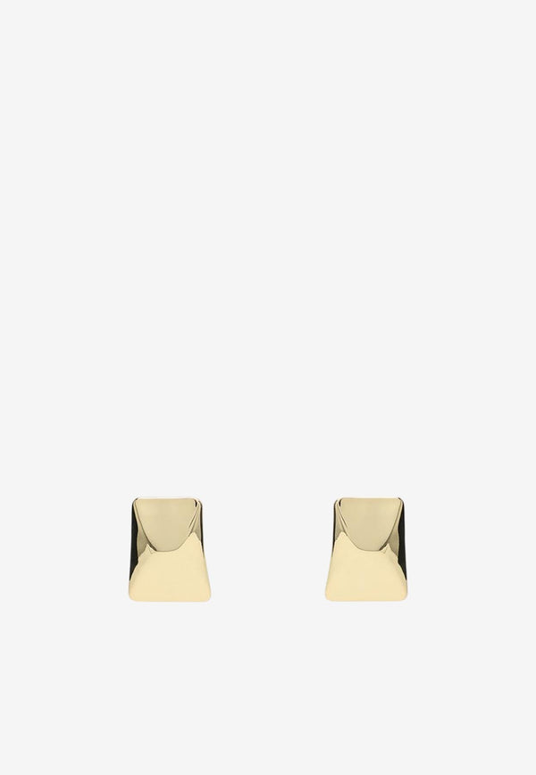 Anine Bing Rectangular Curved Earrings Gold A-15-10730MET/Q_ANINE-GLD1