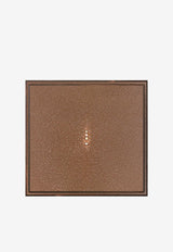 PINEL et PINEL Shagreen Three-Shelves Cigar Humidor Brown A-18-02009_BROWN