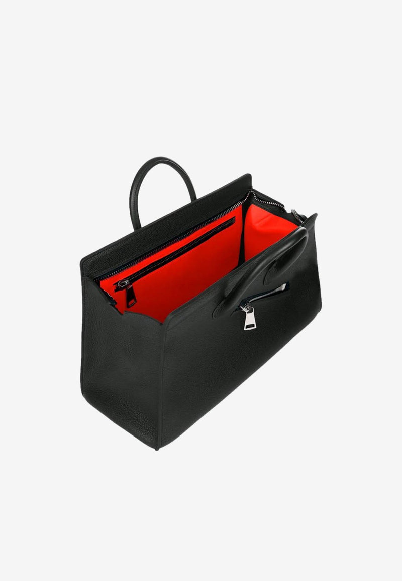 PINEL et PINEL XL Patti Taurillon Leather Travel Bag Black A-18-02990_BLACK