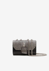PINEL et PINEL Mini Lily Shagreen Shoulder Bag Silver A-18-03527_SILVER