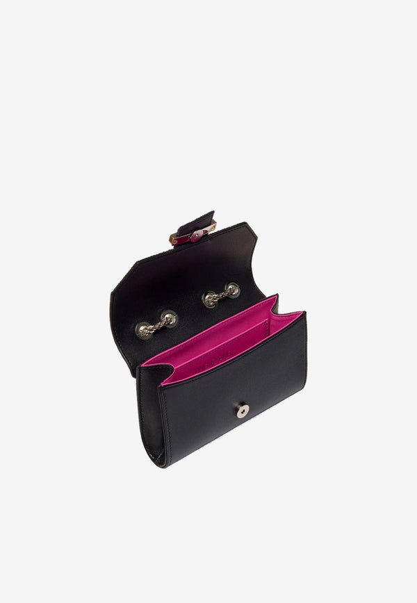 PINEL et PINEL Mini Lily Shagreen Shoulder Bag Silver A-18-03527_SILVER