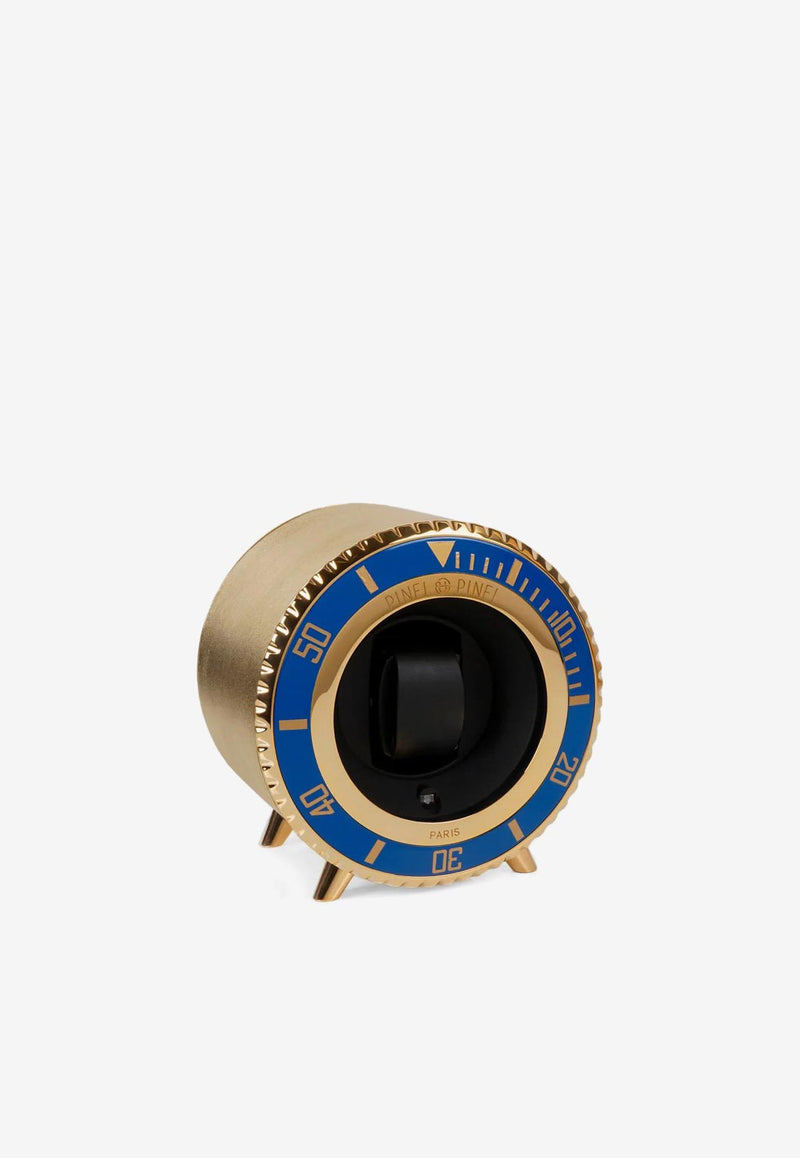 PINEL et PINEL Twin Sub Watch Winder Blue A-19-04163_BLUE