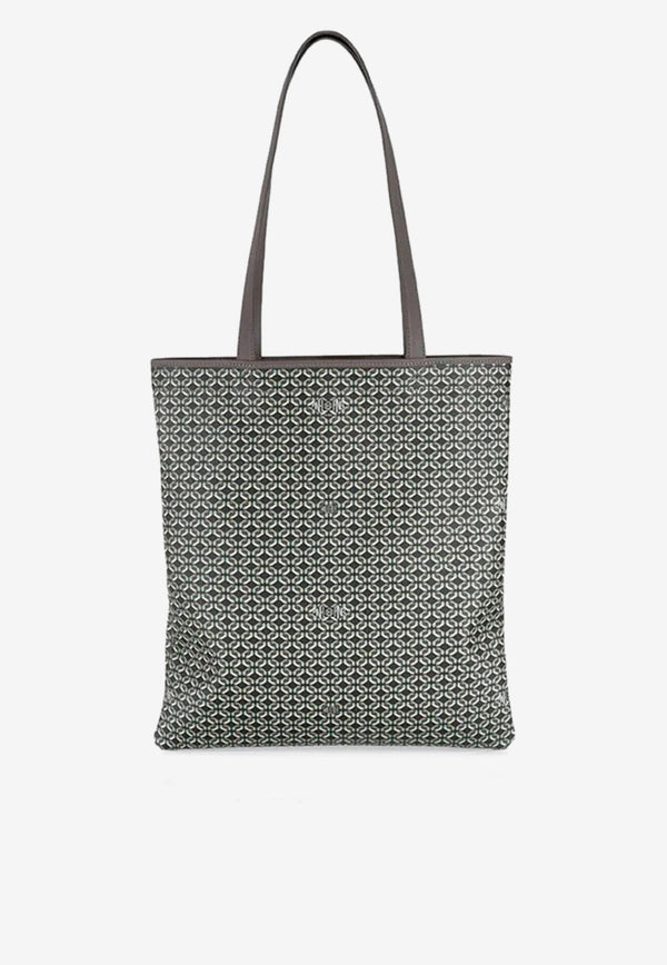 PINEL et PINEL Todd Coated Canvas Monogram Tote Bag Black A-19-04190_BLACK