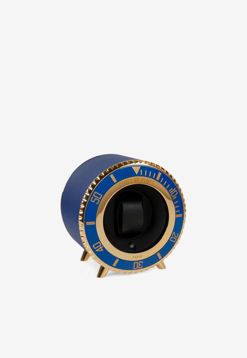 PINEL et PINEL Twin Sub Watch Winder Blue A-19-04221_BLUE