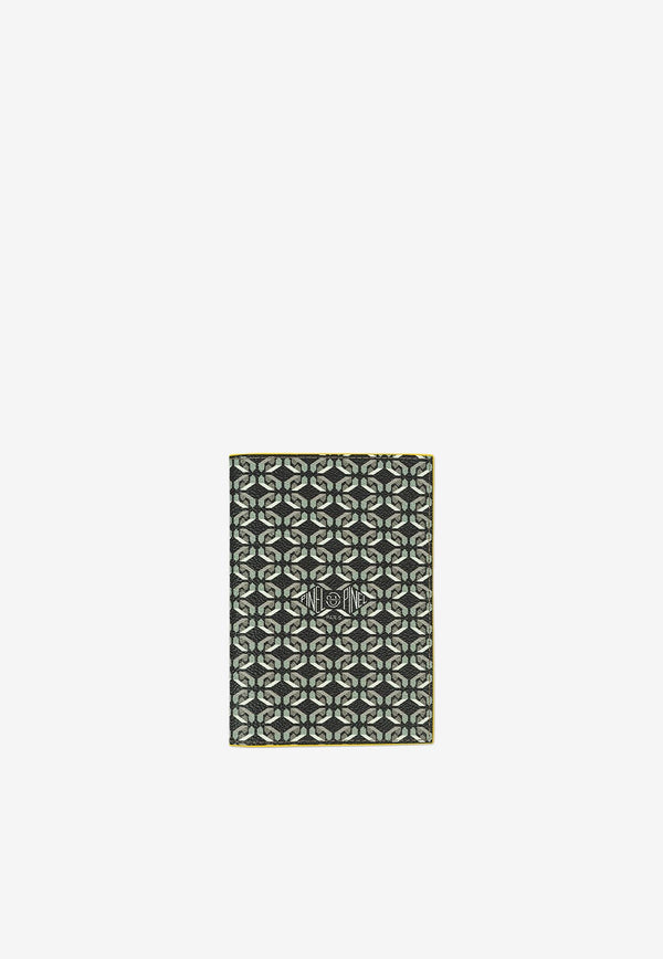 PINEL et PINEL Brooklyn Coated Canvas Monogram Passport Holder Black A-19-04308_BLACK