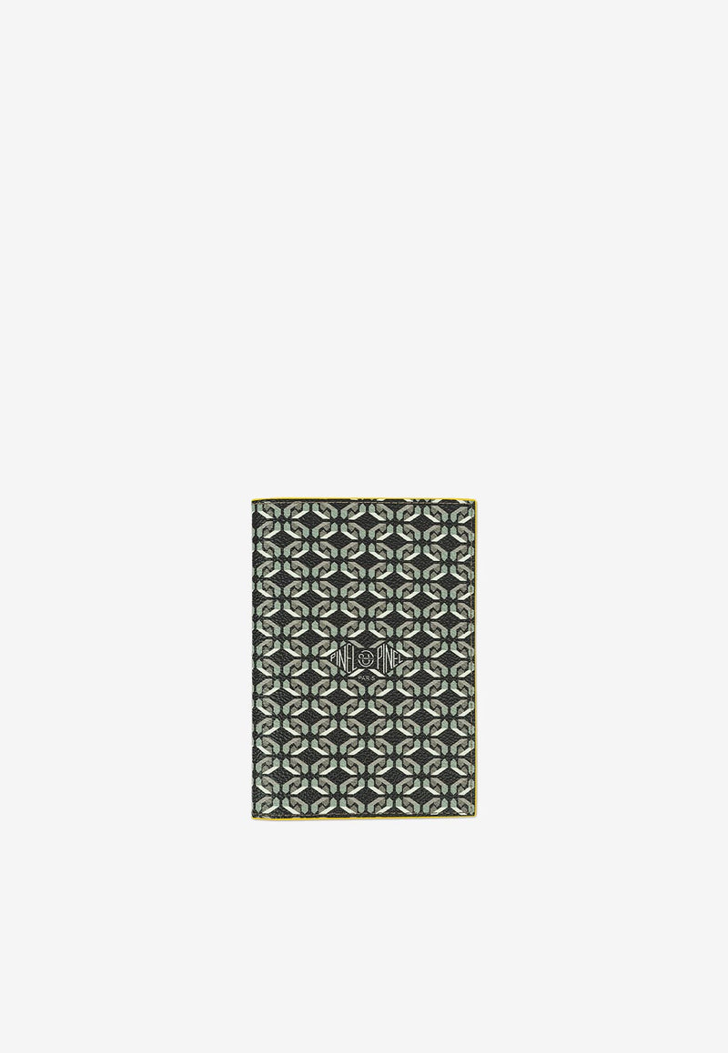 PINEL et PINEL Brooklyn Coated Canvas Monogram Passport Holder Black A-19-04308_BLACK