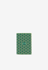 PINEL et PINEL Brooklyn Coated Canvas Monogram Passport Holder Emerald A-19-04310_EMERALD