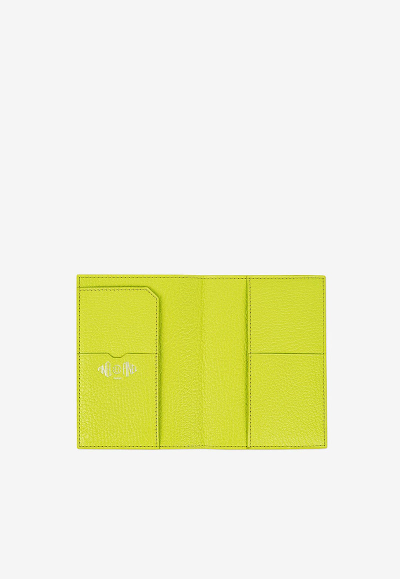 PINEL et PINEL Brooklyn Coated Canvas Monogram Passport Holder Emerald A-19-04310_EMERALD