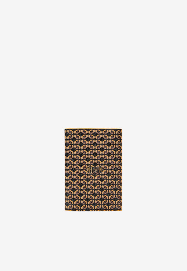 PINEL et PINEL Brooklyn Coated Canvas Monogram Passport Holder Multicolor A-19-04312_BROWN