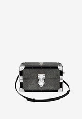 PINEL et PINEL Mini Malle Shagreen Box Bag Silver A-19-04574_SILVER