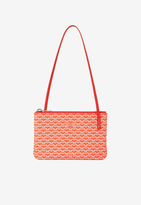 PINEL et PINEL Tina Coated Canvas Monogram Shoulder Bag Red A-20-04866_RED