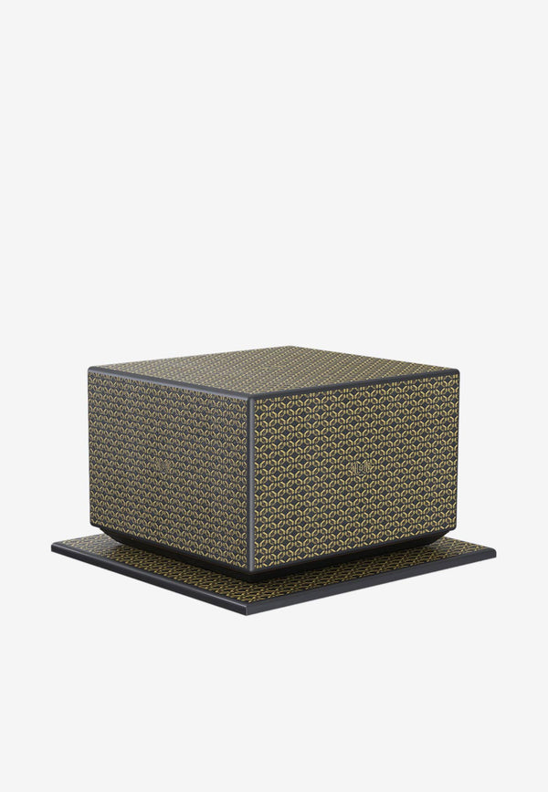 PINEL et PINEL Logo Monogram Cigar Humidor Brown A-20-05076_BROWN