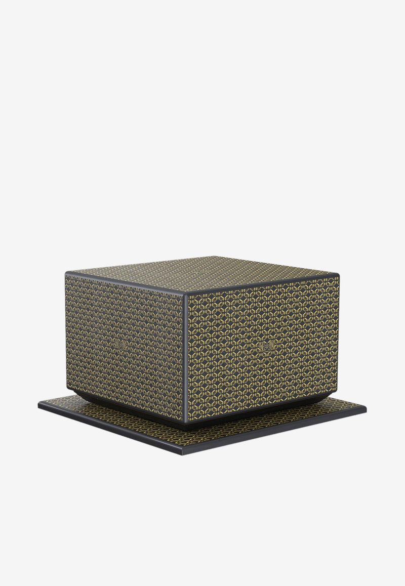 PINEL et PINEL Logo Monogram Cigar Humidor Brown A-20-05076_BROWN