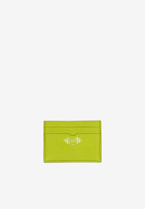 PINEL et PINEL Pop 3C Coated Canvas Monogram Cardholder Green A-20-05309_EMERALD