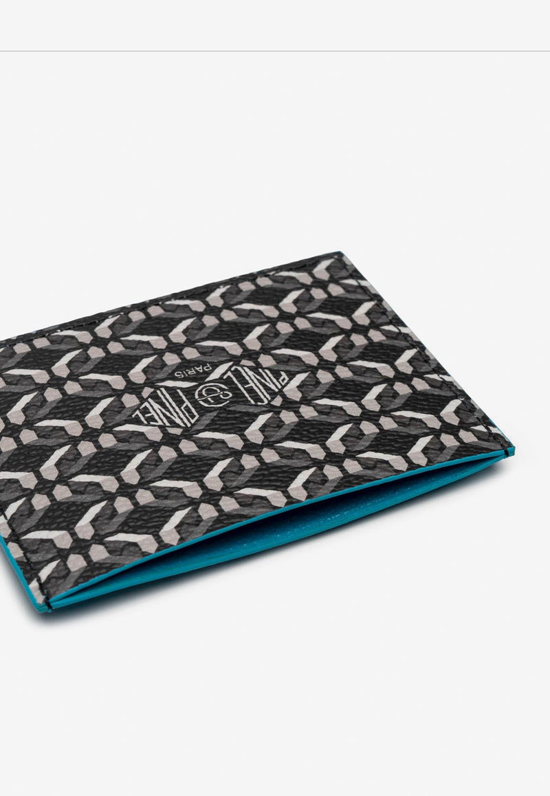 PINEL et PINEL Pop 3C Coated Canvas Monogram Cardholder Black A-20-05314_BLACK