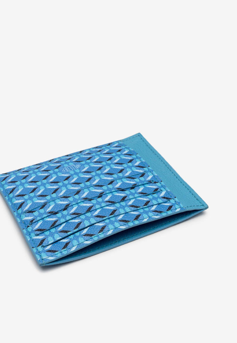 PINEL et PINEL Pierrot Coated Canvas Monogram Cardholder Light Blue A-20-05514_BLUE