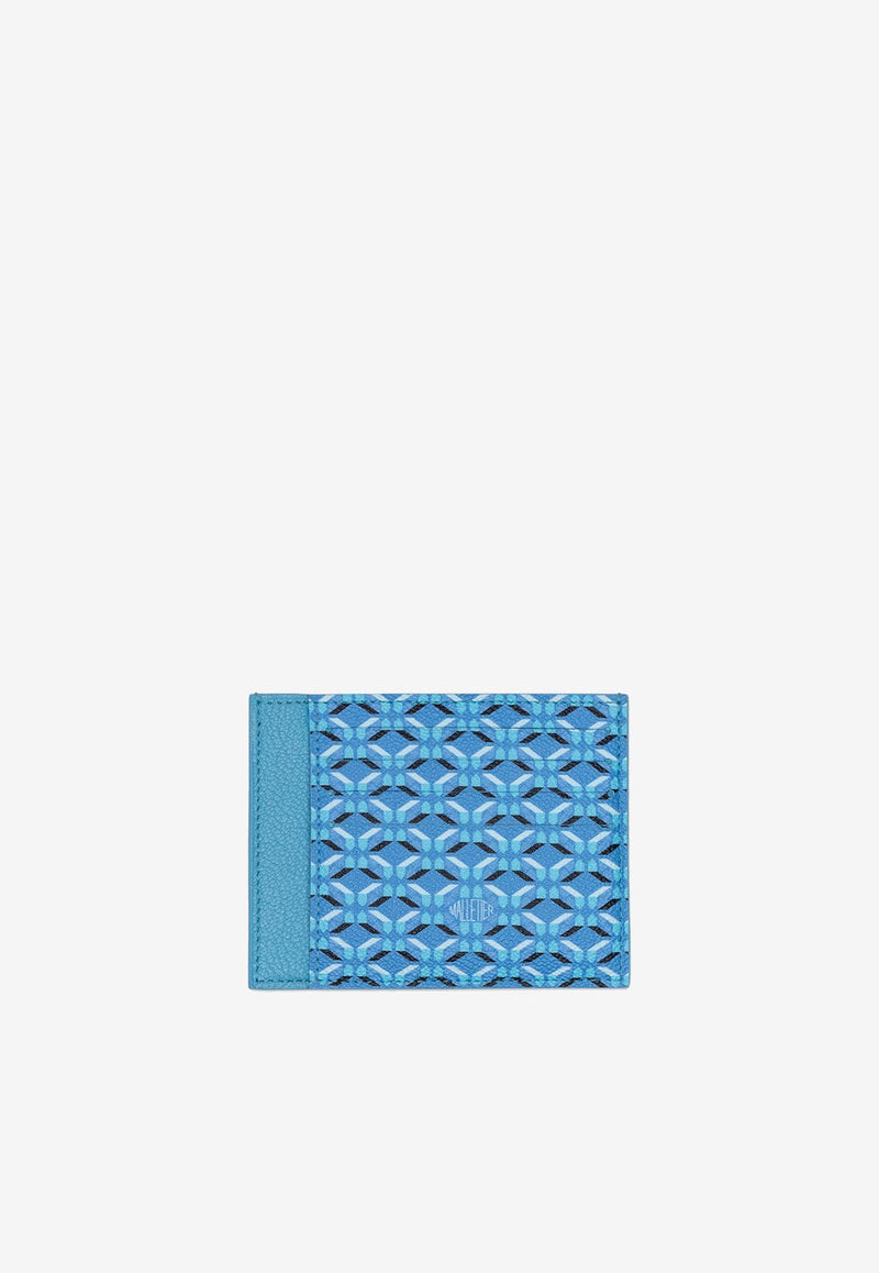PINEL et PINEL Pierrot Coated Canvas Monogram Cardholder Light Blue A-20-05514_BLUE