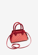 PINEL et PINEL Mini Patti Coated Canvas Monogram Handbag Red A-20-05559_RED