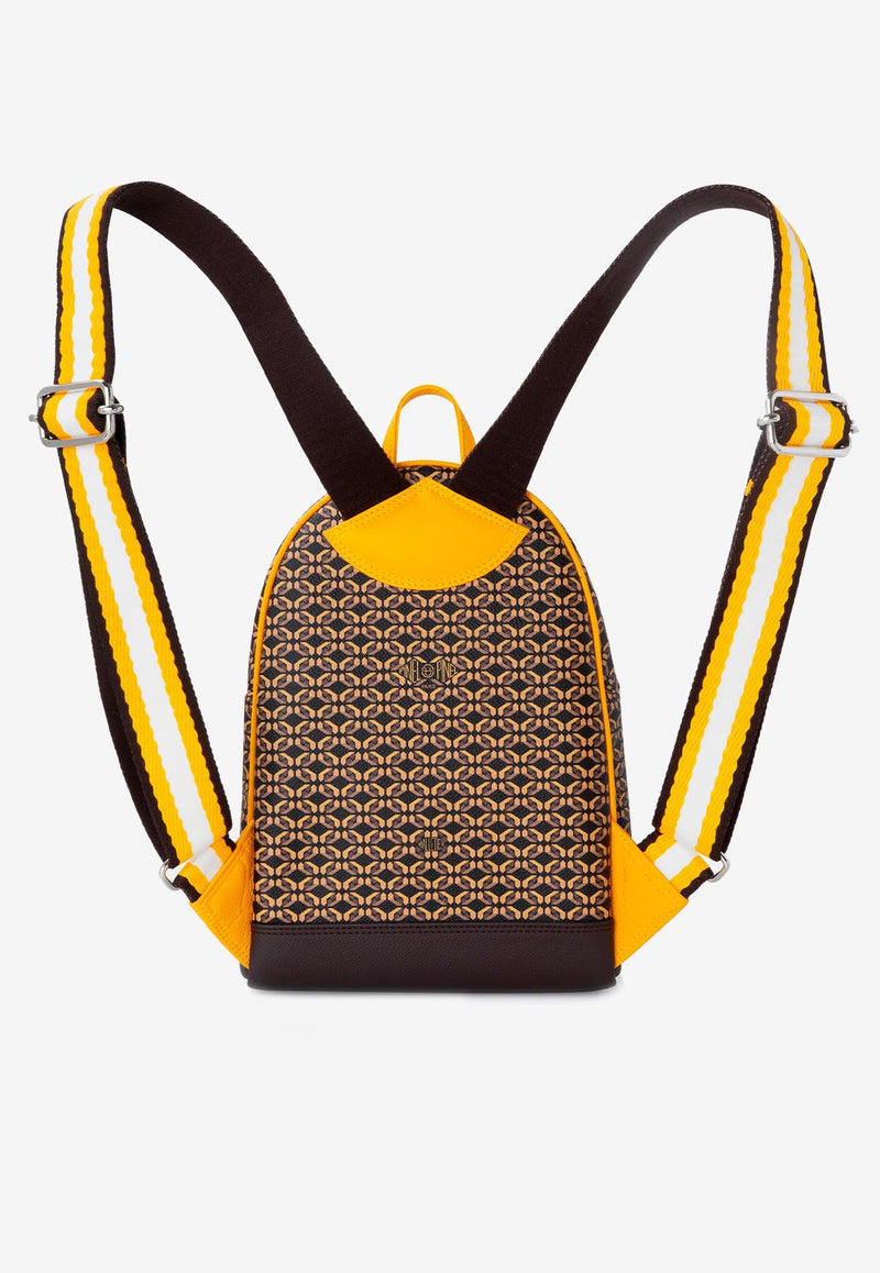 PINEL et PINEL Small Ginko Coated Canvas Monogram Backpack Brown A-21-05760_BROWN