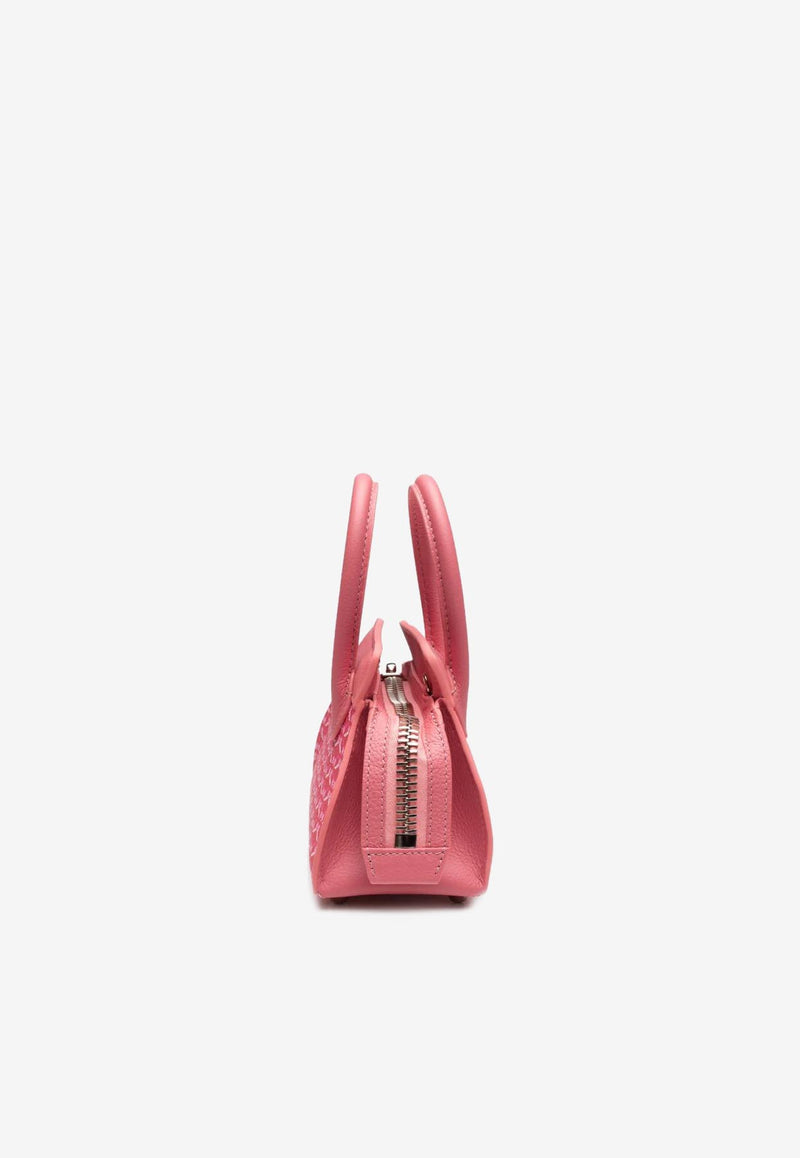 PINEL et PINEL Mini Patti Coated Canvas Monogram Handbag Pink A-22-06242_PINK