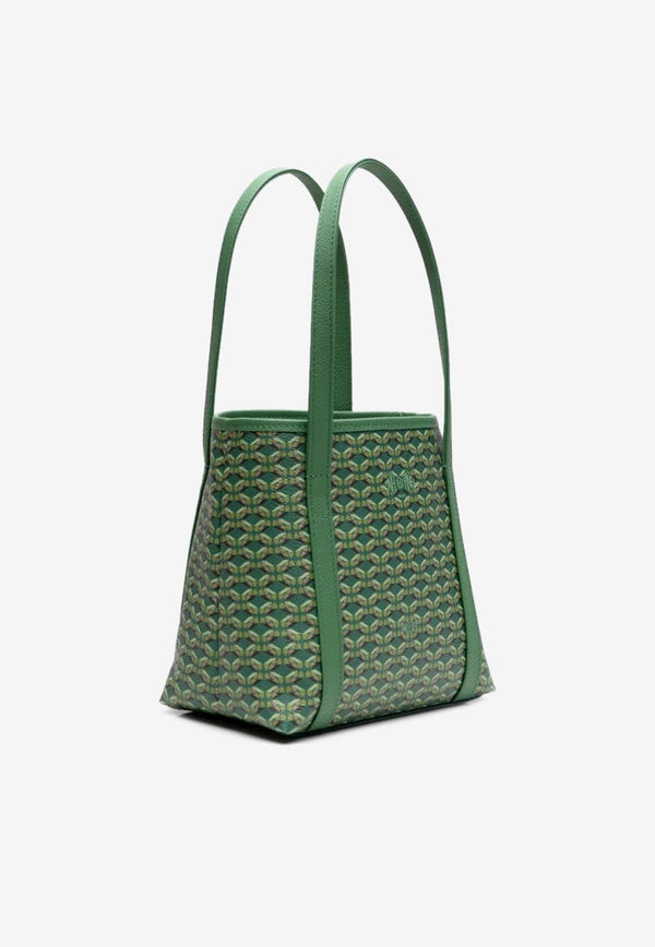 PINEL et PINEL XS Colette Coated Canvas Monogram Tote Bag Emerald A-22-06414_EMERALD