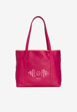 PINEL et PINEL Medium Colette Calf Leather Tote Bag Fuchsia A-22-06426_FUCHSIA