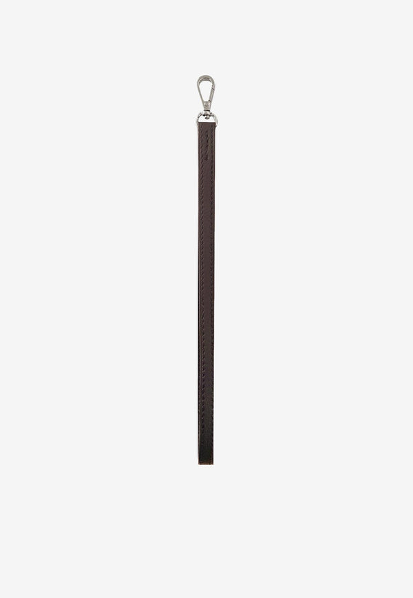 PINEL et PINEL Detachable Hand Strap in Calf Leather Brown A-22-06432_BROWN