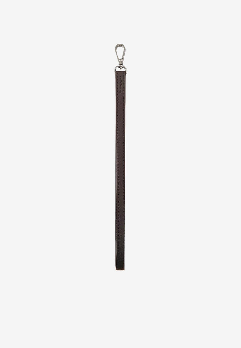 PINEL et PINEL Detachable Hand Strap in Calf Leather Brown A-22-06432_BROWN